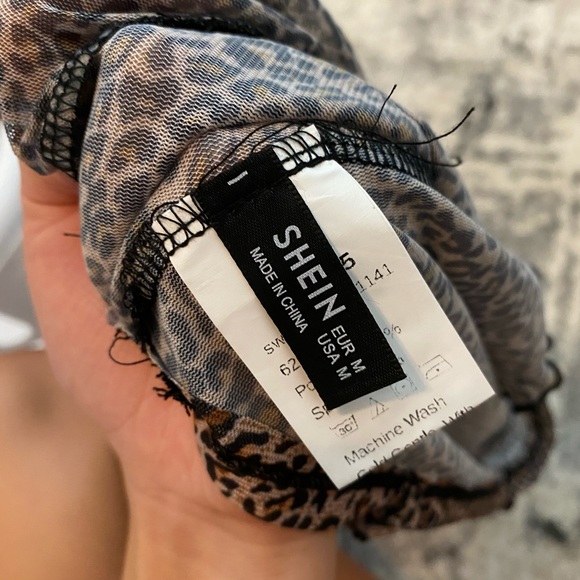 Sheer cheetah print top - Picture 5 of 5